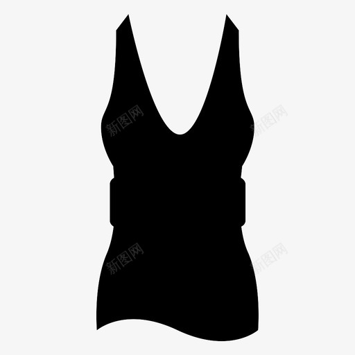 背心衣服时装图标svg_新图网 https://ixintu.com 时装 服装 背心 衣服 衬衫