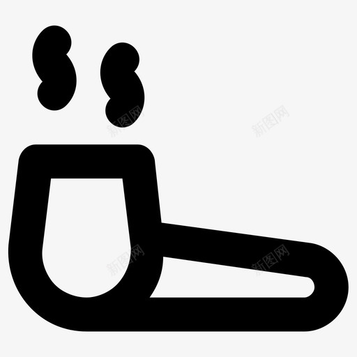 烟斗酒吧用具雪茄图标svg_新图网 https://ixintu.com 夏季和旅行平滑线图标 烟斗 酒吧用具 雪茄