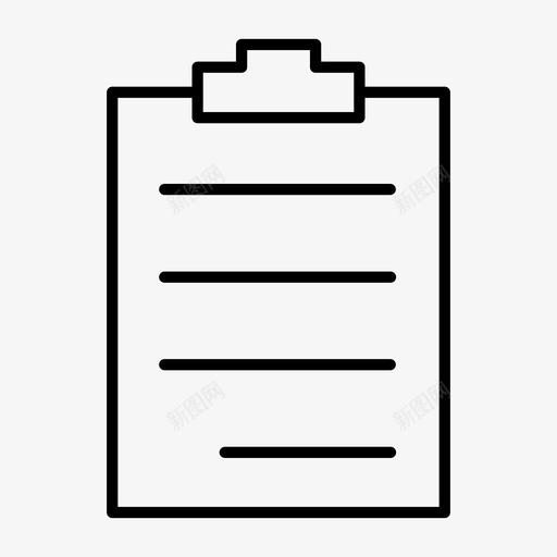 剪贴板剪贴板文本文件图标svg_新图网 https://ixintu.com 剪贴板 剪贴板文本 文件 窗体