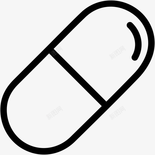 药丸抗生素胶囊图标svg_新图网 https://ixintu.com 医疗保健 抗生素 胶囊 药丸 药物