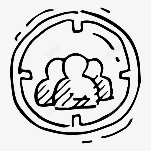 目标受众人物搜索引擎优化涂鸦图标svg_新图网 https://ixintu.com 人物 搜索引擎优化涂鸦 目标受众