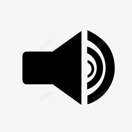 声音按钮图标svg_新图网 https://ixintu.com 声音 按钮