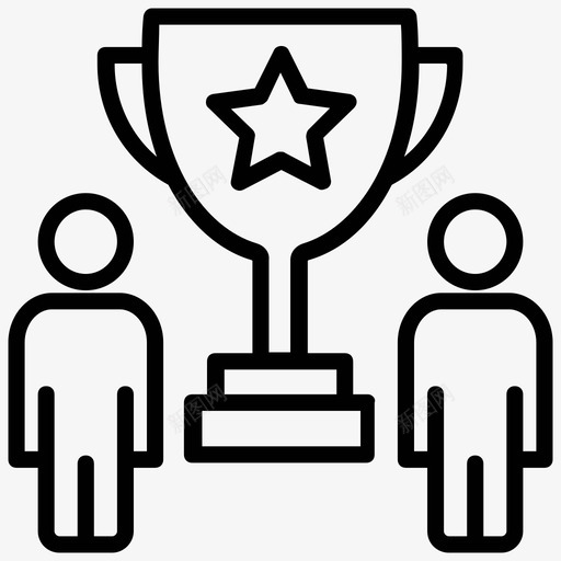 团队奖励员工薪酬高绩效员工图标svg_新图网 https://ixintu.com 员工薪酬 团队奖励 工作奖励 特权 项目管理行图标 高绩效员工