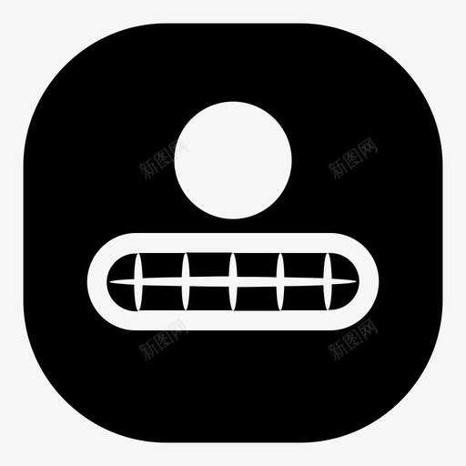 独眼巨人微笑牙齿表情符号笑脸图标svg_新图网 https://ixintu.com 哈娜表情符号版本 独眼巨人微笑牙齿 笑脸 表情符号