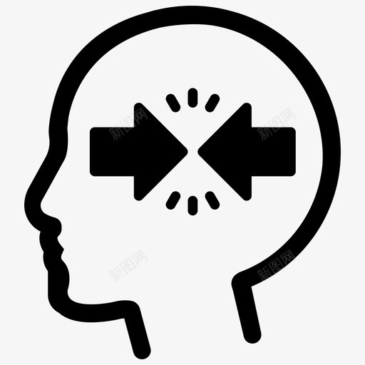 冲突愤怒人图标svg_新图网 https://ixintu.com 人 人类心理 冲突 愤怒
