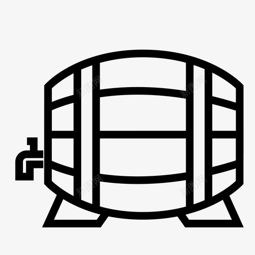 啤酒桶酒饮料图标svg_新图网 https://ixintu.com 啤酒桶 聚会 酒 饮料