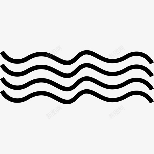 海浪海水图标svg_新图网 https://ixintu.com 海水 海浪