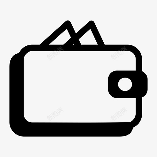 钱包基金钱图标svg_新图网 https://ixintu.com 基金 简单 钱 钱包