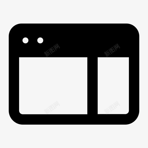 侧边栏浏览器图标svg_新图网 https://ixintu.com 侧边栏 浏览器