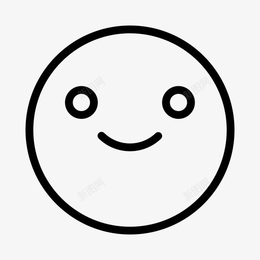 微笑表情可爱表情符号图标svg_新图网 https://ixintu.com 可爱 微笑表情 快乐 表情符号 表情脸
