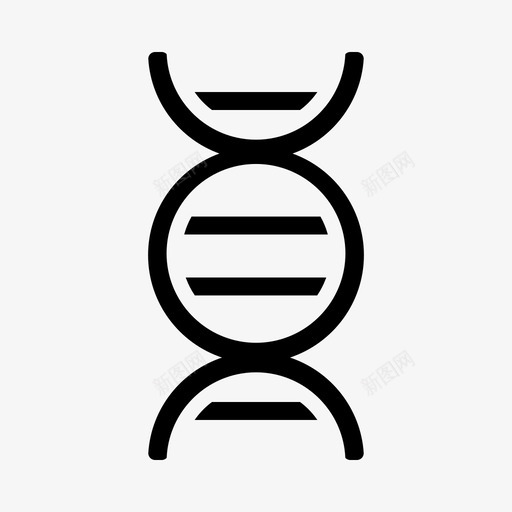 dna生物学dna结构图标svg_新图网 https://ixintu.com dna dna结构 医学 医学线性图标集 生物学 科学 遗传学