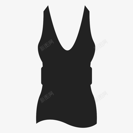 背心衣服时装图标svg_新图网 https://ixintu.com 时装 服装 背心 衣服 衬衫