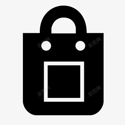 购物袋商业超市图标svg_新图网 https://ixintu.com 商业 购物袋 超市