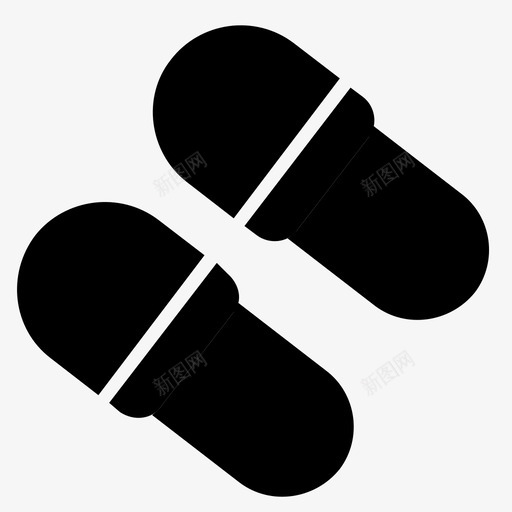 拖鞋舒适时尚图标svg_新图网 https://ixintu.com 假日 拖鞋 时尚 舒适 鞋类