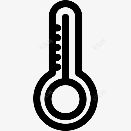 温度计冷热图标svg_新图网 https://ixintu.com 冷 温度 温度计 热 科学