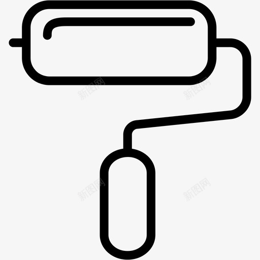 油漆辊喷漆图标svg_新图网 https://ixintu.com misc9 喷漆 工具 油漆辊 设计