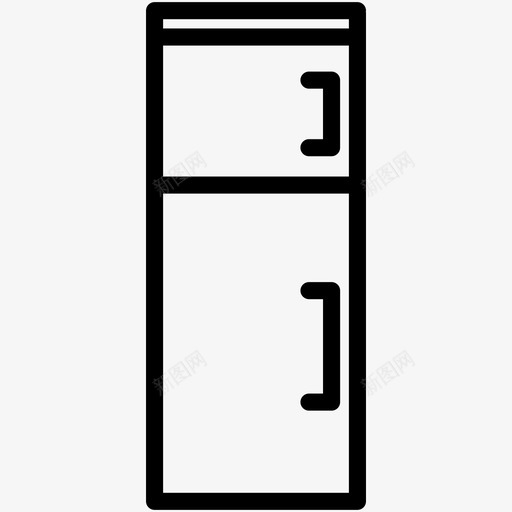 冰箱电器冰柜图标svg_新图网 https://ixintu.com 其他 冰柜 冰箱 厨房 电器