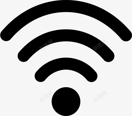 wifi网络应用程序通知图标svg_新图网 https://ixintu.com wifi网络 应用程序 智能手机 通知