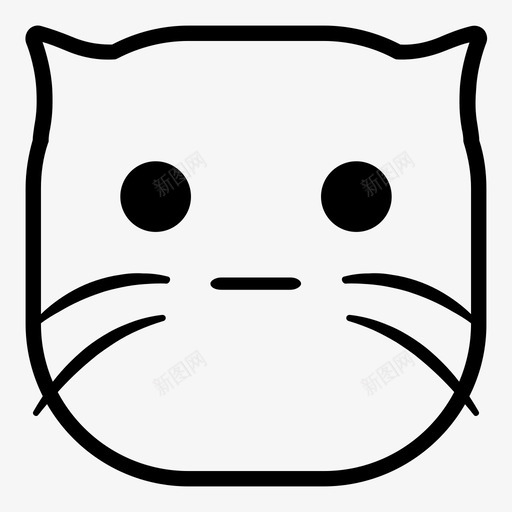 无脸猫表情符号韩娜表情猫版图标svg_新图网 https://ixintu.com 无脸猫 表情符号 韩娜表情猫版