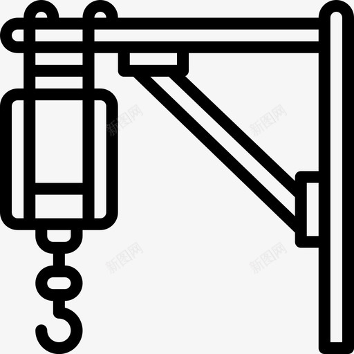 起重机建造施工图标svg_新图网 https://ixintu.com 吊装 建造 施工 施工大纲 起重机