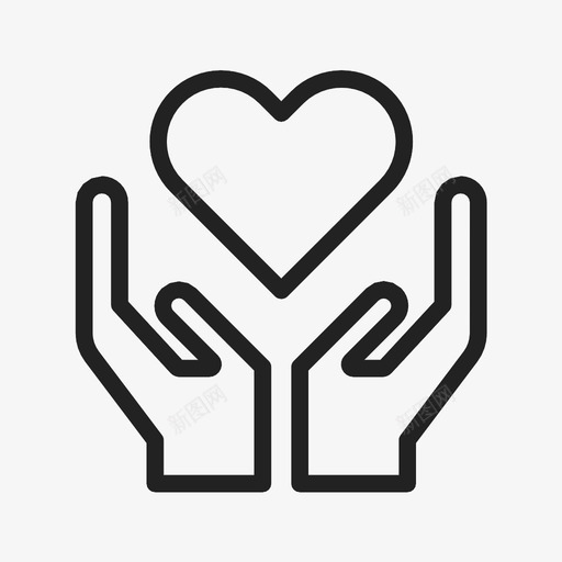 手送心送爱情人节图标svg_新图网 https://ixintu.com 情人节 手送心 送爱
