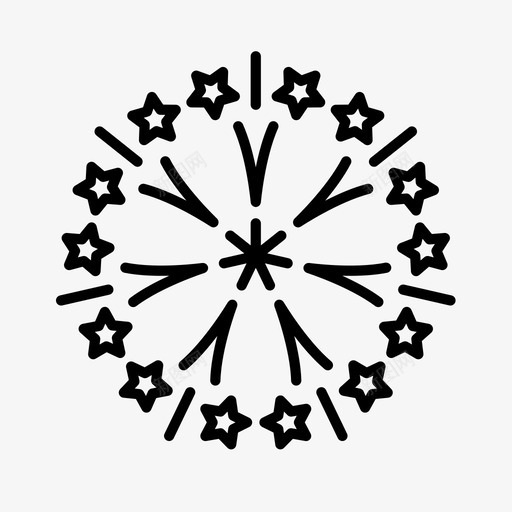 烟花狂欢节节日图标svg_新图网 https://ixintu.com 新年 烟花 狂欢节 节日 除夕 鞭炮