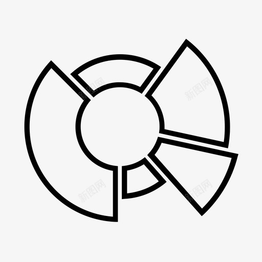 甜甜圈图圆形多样化图标svg_新图网 https://ixintu.com 圆形 多样化 多样性 甜甜圈图