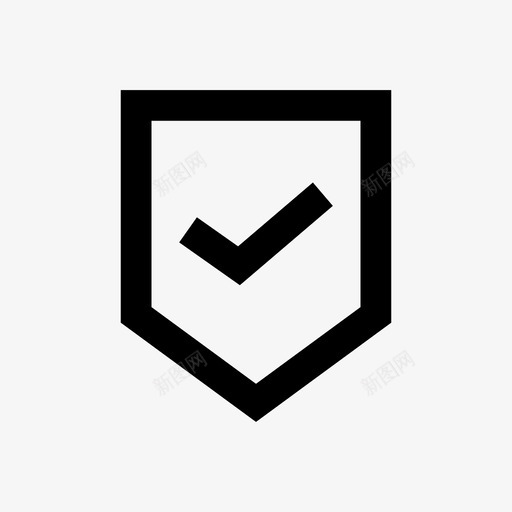 检验审核徽章图标svg_新图网 https://ixintu.com 六条直线 审核 徽章 检验 认证 质量