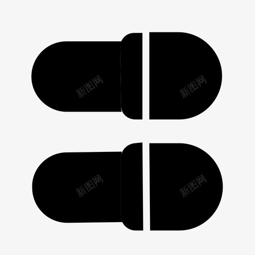 拖鞋舒适时尚图标svg_新图网 https://ixintu.com 假日 拖鞋 时尚 舒适 鞋类