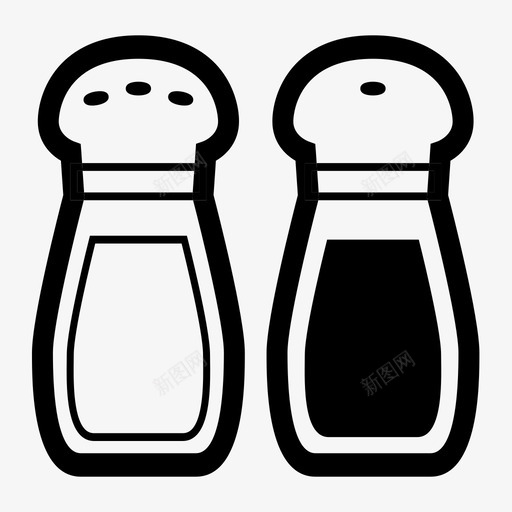 中西餐调料svg_新图网 https://ixintu.com 中西餐调料