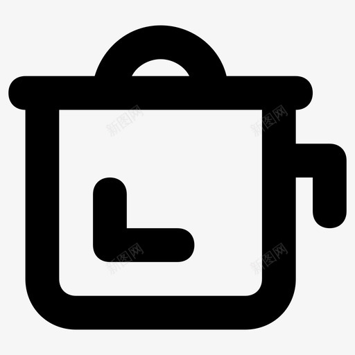 烹饪锅炊具平底锅图标svg_新图网 https://ixintu.com 夏季和旅行平滑线图标 平底锅 炊具 烹饪锅 餐具