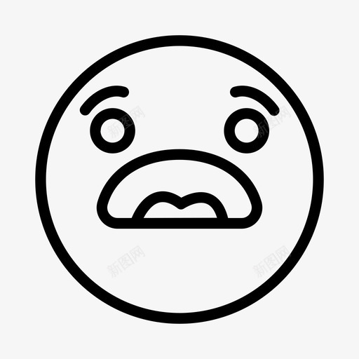 可爱的困惑表情表情符号脸图标svg_新图网 https://ixintu.com 可爱的困惑表情 吓人 脸 表情符号 表情脸