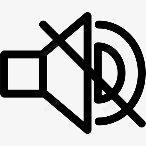 静音扬声器关闭声音图标svg_新图网 https://ixintu.com pixon 关闭 声音 静音扬声器 音量