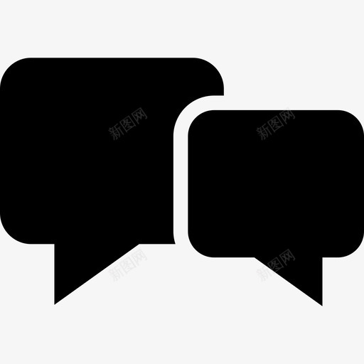 语音泡沫聊天交流图标svg_新图网 https://ixintu.com 交流 对话 聊天 营销 语音泡沫 谈话