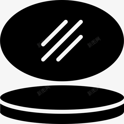 面膜粉美容腮红图标svg_新图网 https://ixintu.com 化妆 化妆品美字形 紧致 美容 腮红 面膜粉