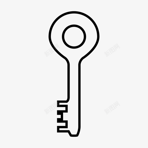 钥匙门打开图标svg_新图网 https://ixintu.com 打开 通过 钥匙 门