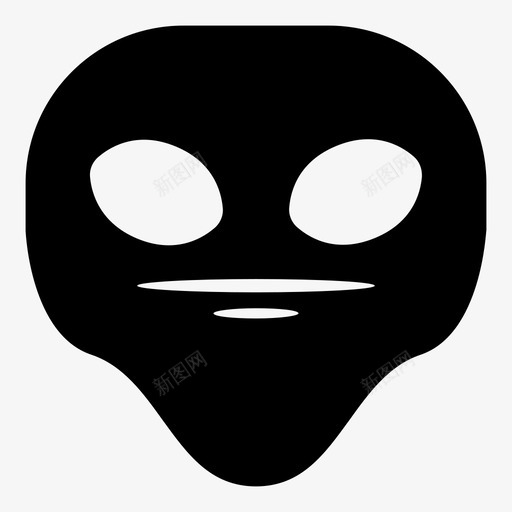 无脸外星人表情符号韩娜表情符号外星人版图标svg_新图网 https://ixintu.com 无脸外星人 表情符号 韩娜表情符号外星人版