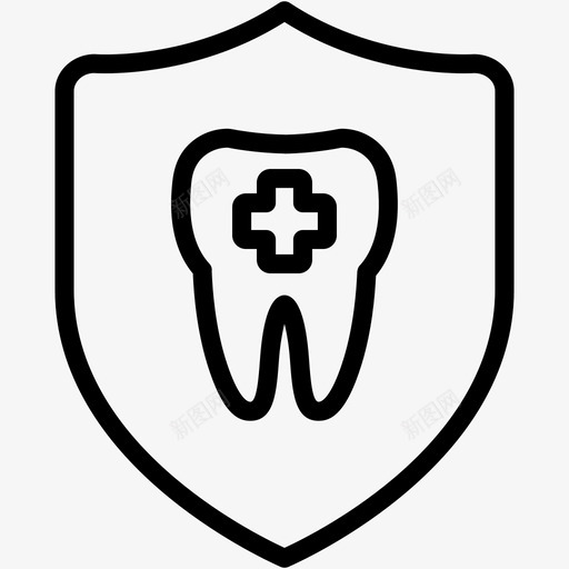 护齿护盾牙科牙医图标svg_新图网 https://ixintu.com 医疗保健3 护齿护盾 牙医 牙科 牙齿