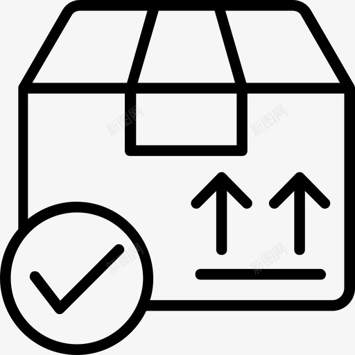 订单交付在线订购下单图标svg_新图网 https://ixintu.com 下单 在线订购 物流配送线图标 订单交付