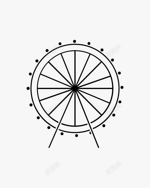 伦敦眼摩天轮旅游图标svg_新图网 https://ixintu.com 世界奇观 伦敦眼 摩天轮 旅游 旅行 英国