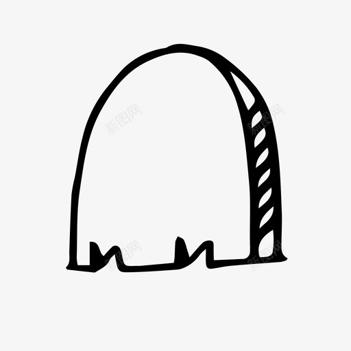 空白墓碑墓地万圣节图标svg_新图网 https://ixintu.com 万圣节 万圣节涂鸦 墓地 墓碑 空白墓碑