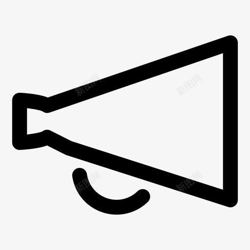 扩音器声音音量图标svg_新图网 https://ixintu.com 声音 扩音器 音量
