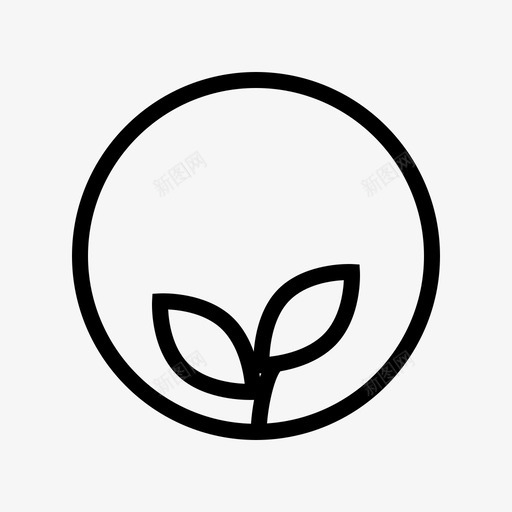 自然植物生态薄图标svg_新图网 https://ixintu.com 植物 生态薄 自然