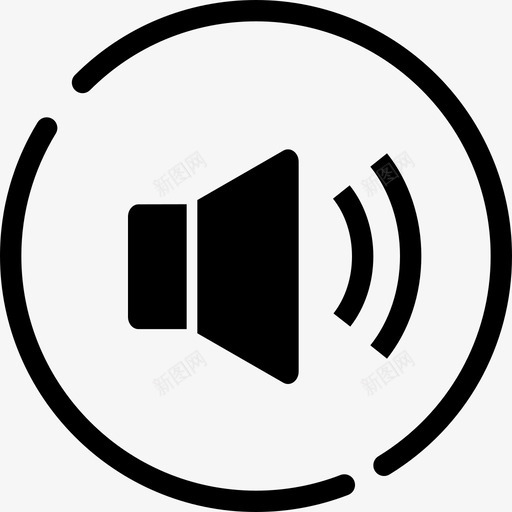 增大音量按钮声音增大音量图标svg_新图网 https://ixintu.com 增大音量 增大音量按钮 声音 媒体播放器