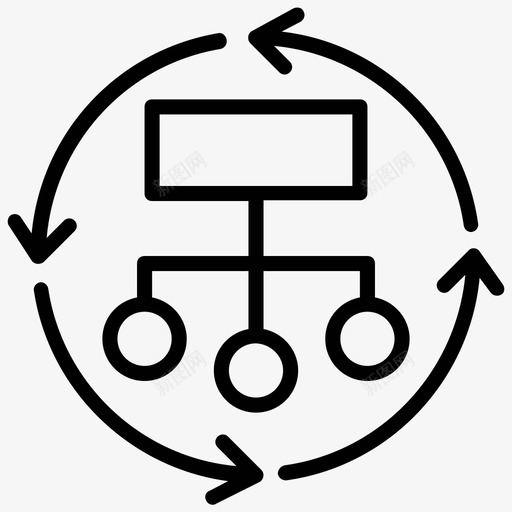 网络开发团队管理项目管理线图标svg_新图网 https://ixintu.com 团队管理 网络开发 项目管理线图标
