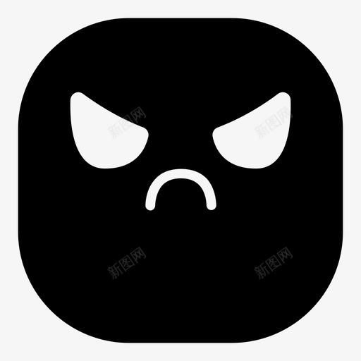 愤怒表情符号笑脸图标svg_新图网 https://ixintu.com 愤怒 笑脸 表情符号 韩娜表情符号版本