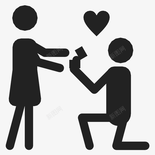 求婚幸福戒指图标svg_新图网 https://ixintu.com 幸福 戒指 求婚