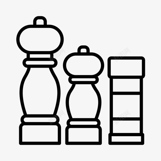 调味品烹饪餐具室图标svg_新图网 https://ixintu.com 烹饪 盐 胡椒 调味品 餐具室 香料