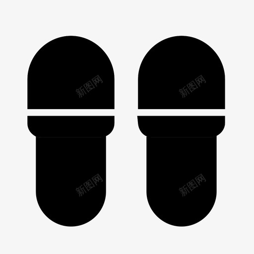 拖鞋舒适时尚图标svg_新图网 https://ixintu.com 假日 拖鞋 时尚 舒适 鞋类