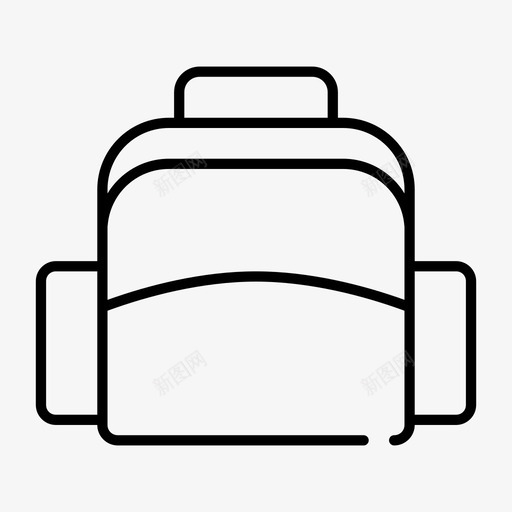 书包背包野营图标svg_新图网 https://ixintu.com 书包 教育 背包 野营